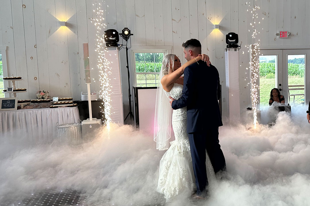 Black Tie Entertainment Name in Lights at the White Rose Barn