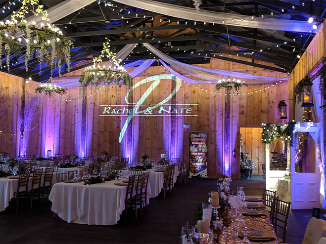 Black Tie Entertainment Name in Lights at the Barn on Enchanted Acres
