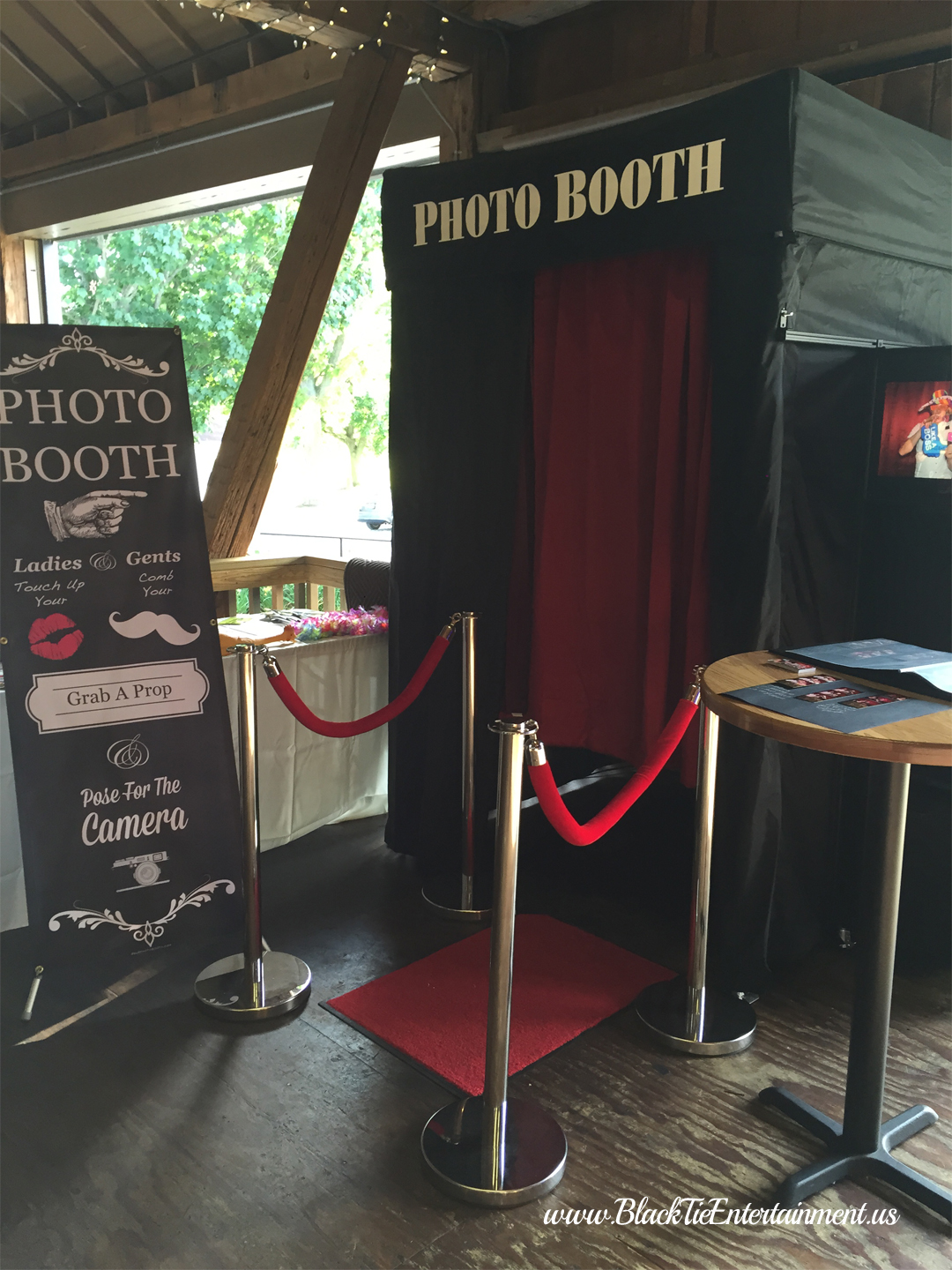 Black Tie Entertainment Photo Booth at Brookside Farm